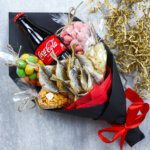 Съедобный букет «Фишер-Хук» в черной упаковке. фото 4