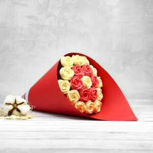 Розы из шоколада «Каллисто» 19 в картоне красный, фото 1