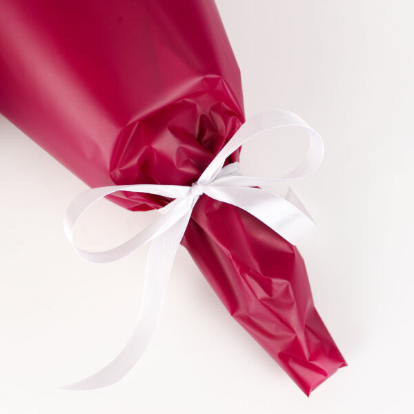 Букет из шоколада «Миранда» в пленке бордовой. 19 пионов. фото 1